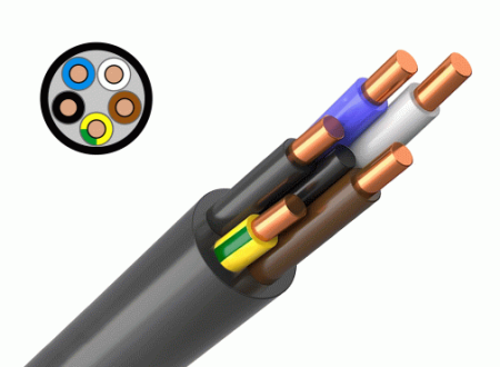 Кабель ВВГнг 5х1,5